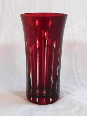 Red Cut to Clear Shot Glass #24075